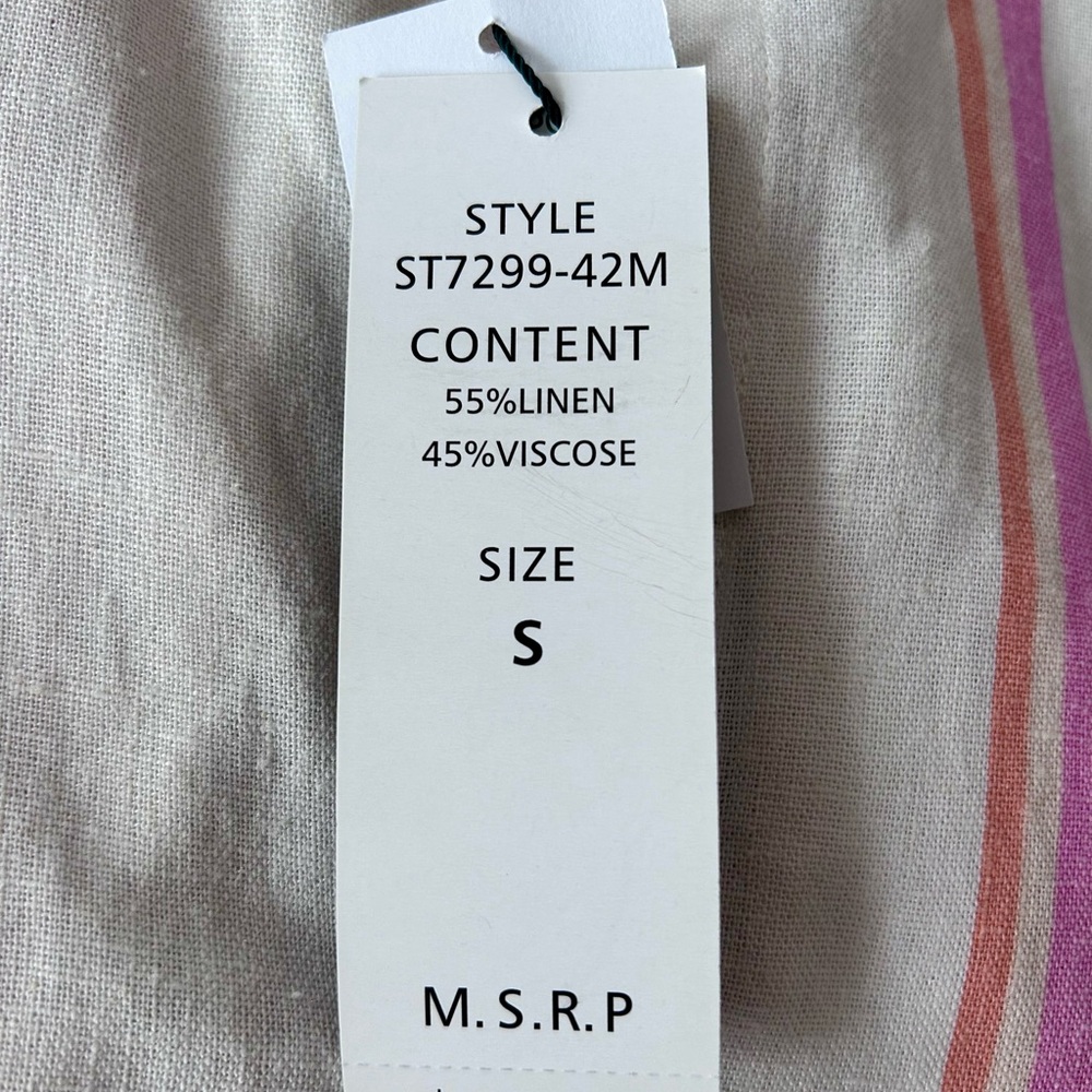 NWT For Cynthia Linen Sleeveless Button Tunic Top - Picture 10 of 10